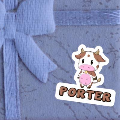 Sticker Cow Porter Image