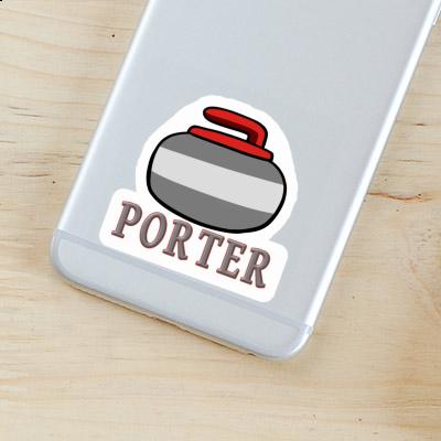 Porter Sticker Curling Stone Laptop Image