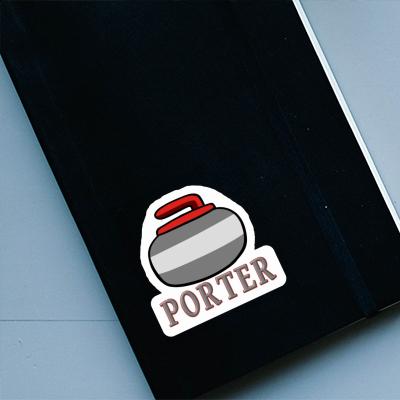 Porter Sticker Curling Stone Notebook Image