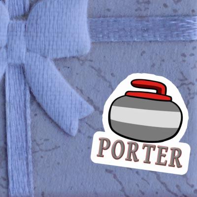 Autocollant Pierre de curling Porter Gift package Image