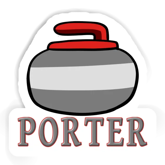 Porter Sticker Curling Stone Laptop Image