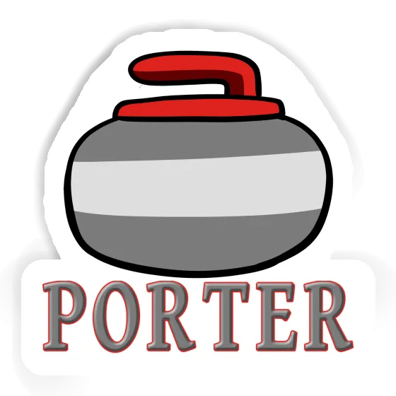 Porter Sticker Curling Stone Image