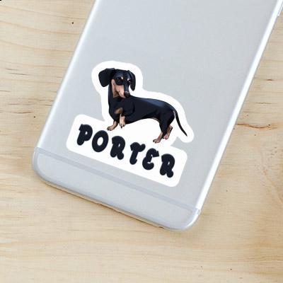 Dachshund Sticker Porter Notebook Image