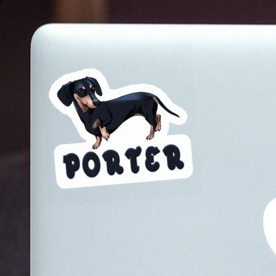 Dackel Sticker Porter Notebook Image