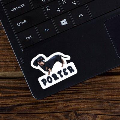 Dackel Sticker Porter Notebook Image