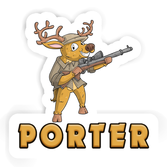 Sticker Porter Deer Laptop Image