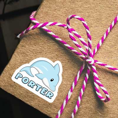 Sticker Porter Dolphin Notebook Image