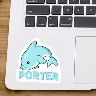 Sticker Porter Delphin Notebook Image