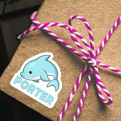 Sticker Porter Dolphin Notebook Image