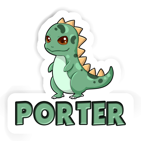 Dino Sticker Porter Notebook Image