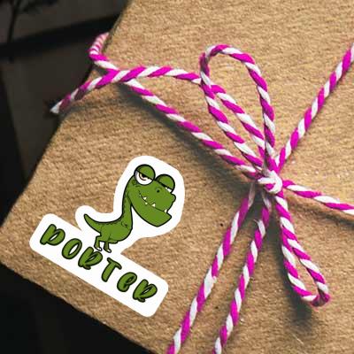 Sticker Porter Dinosaur Gift package Image