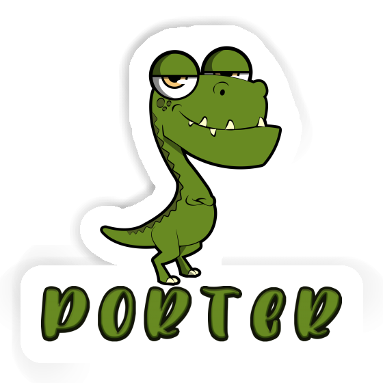 Sticker Dinosaurier Porter Notebook Image