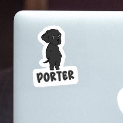 Autocollant Porter Labrador Laptop Image