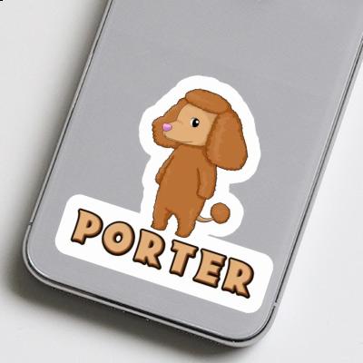 Sticker Porter Pudel Image