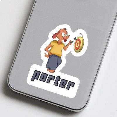 Sticker Porter Darts Player Laptop Image