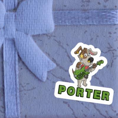 Sticker Porter Guitarist Gift package Image