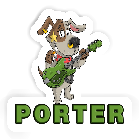 Porter Autocollant Guitariste Laptop Image