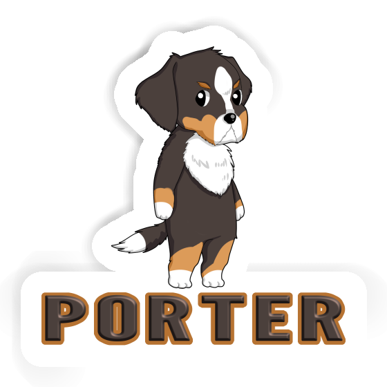 Aufkleber Porter Berner Sennenhund Notebook Image