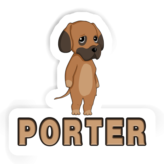 Autocollant Porter Dogue allemand Laptop Image