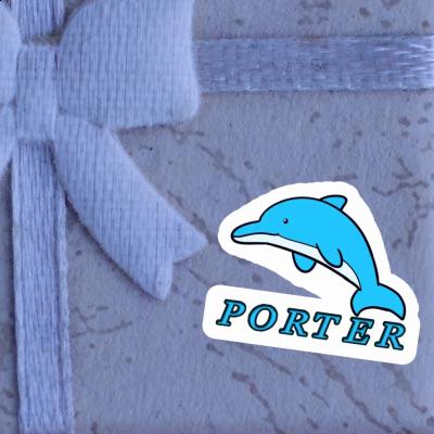 Porter Sticker Dolphin Laptop Image
