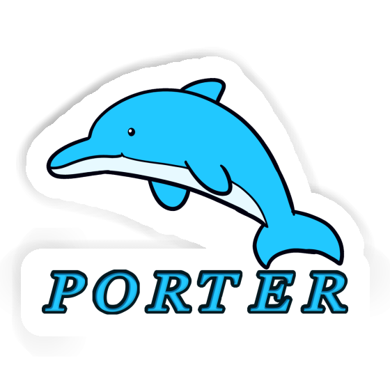 Porter Sticker Dolphin Laptop Image