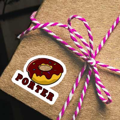 Porter Autocollant Donut Image