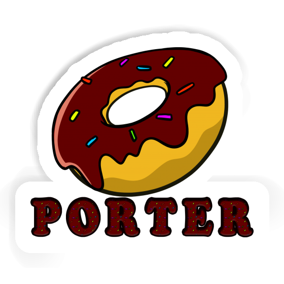 Porter Autocollant Donut Gift package Image