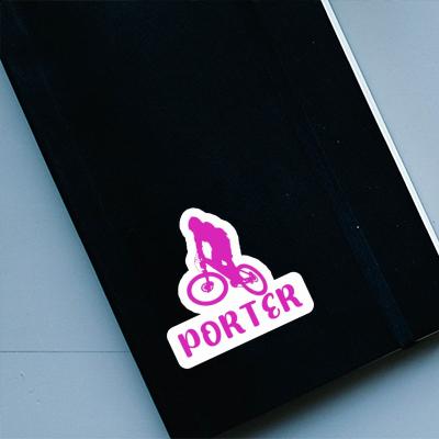Downhiller Autocollant Porter Laptop Image