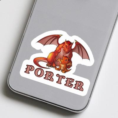 Porter Autocollant Dragon Gift package Image