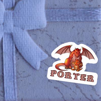 Porter Autocollant Dragon Gift package Image