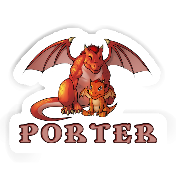 Porter Autocollant Dragon Gift package Image