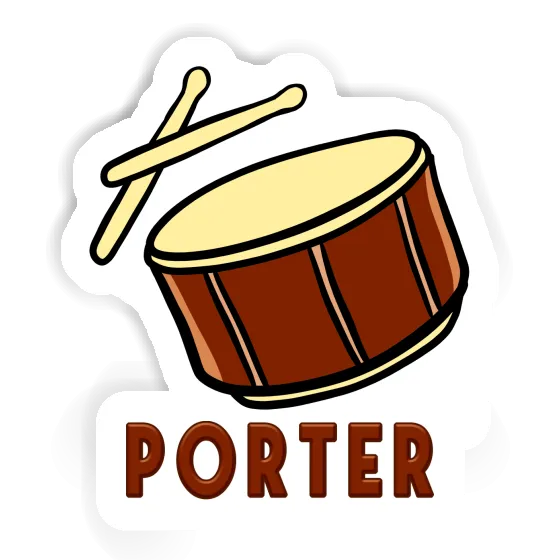 Sticker Drumm Porter Laptop Image