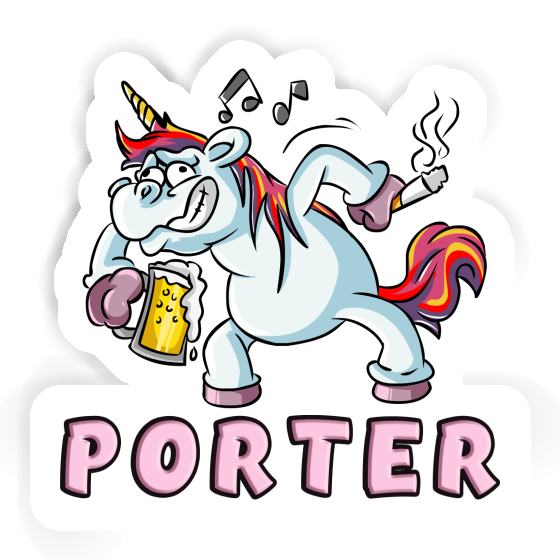 Sticker Party Unicorn Porter Image