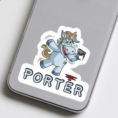 Aufkleber Porter Einhorn Gift package Image