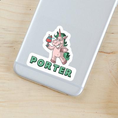 Porter Sticker Party Unicorn Notebook Image