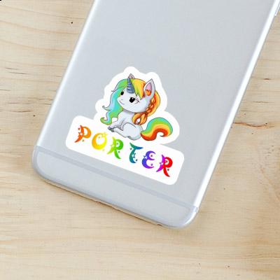 Porter Aufkleber Einhorn Gift package Image