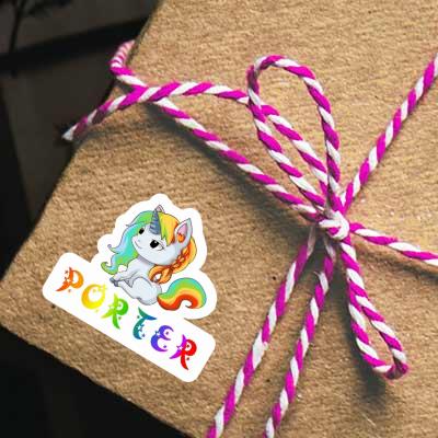 Porter Aufkleber Einhorn Gift package Image