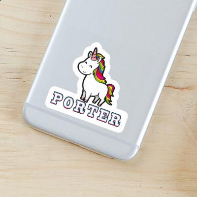 Sticker Unicorn Porter Image