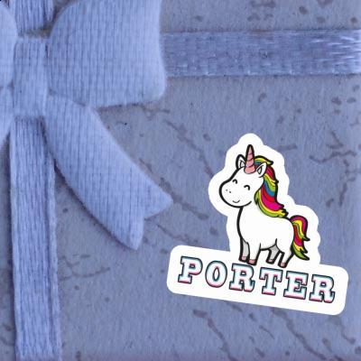 Sticker Unicorn Porter Image