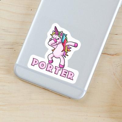 Unicorn Sticker Porter Notebook Image