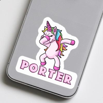 Unicorn Sticker Porter Notebook Image