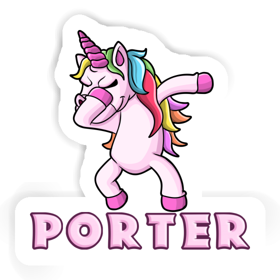 Porter Sticker Einhorn Notebook Image