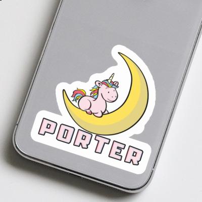 Sticker Porter Moon Unicorn Notebook Image