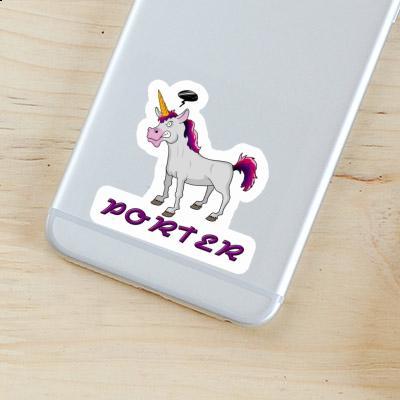 Unicorn Sticker Porter Laptop Image