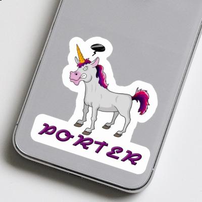 Aufkleber Porter Einhorn Gift package Image