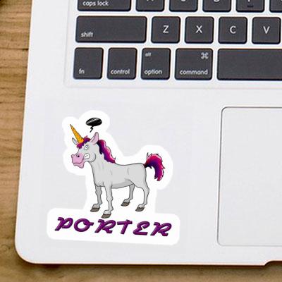 Unicorn Sticker Porter Notebook Image