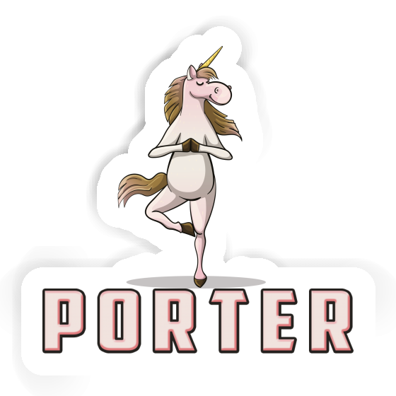 Sticker Unicorn Porter Image