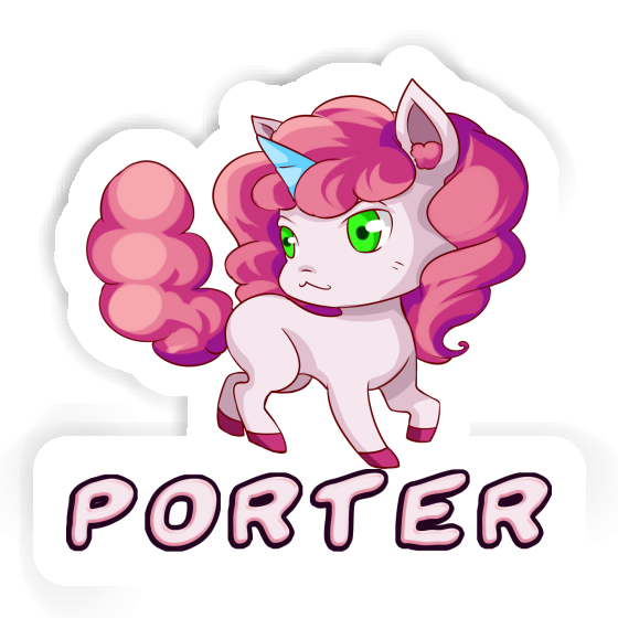 Sticker Unicorn Porter Image