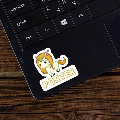 Sticker Porter Unicorn Image