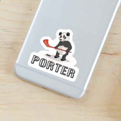 Porter Sticker Ice Hockey Panda Notebook Image